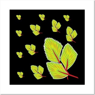 leaf pattern 2 Posters and Art